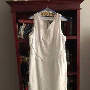 Just Taylor white sleeveless dress 14 perfect